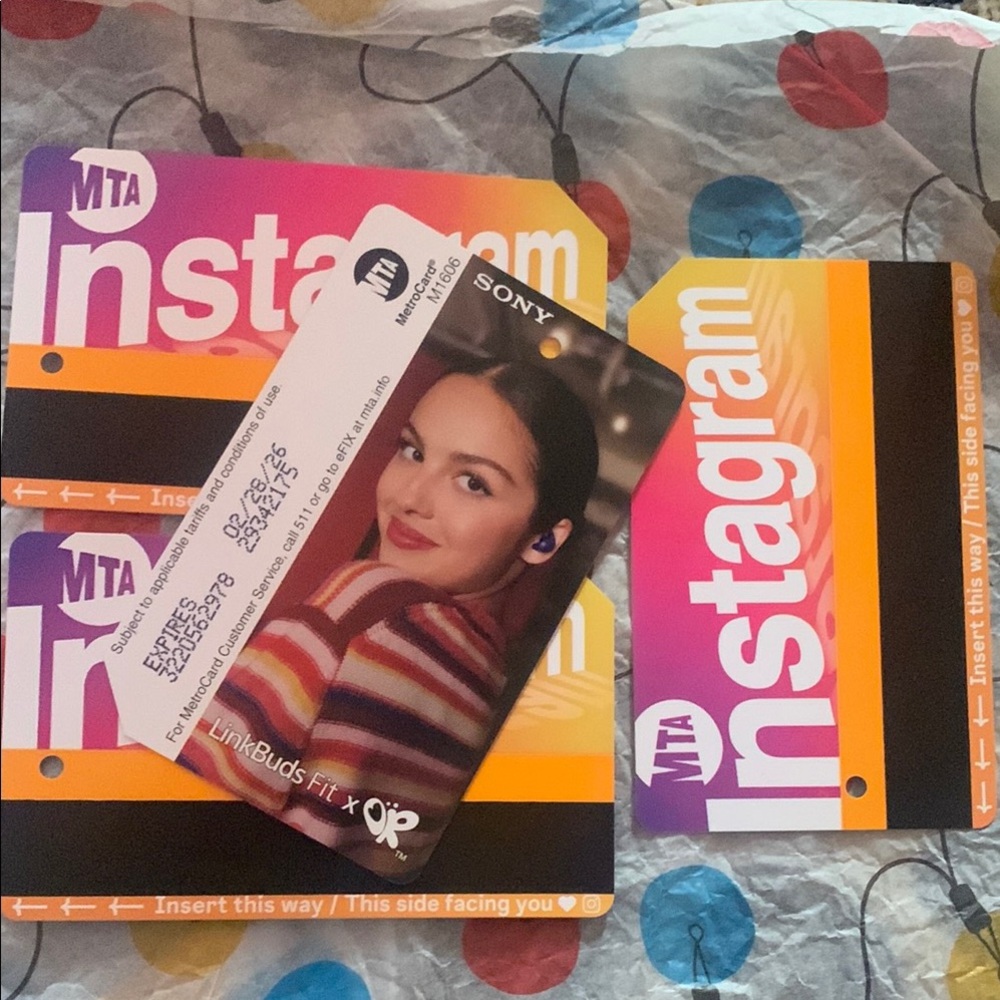 NYC MTA Olivia Rodrigo Limited Edition Metrocard Instagram Metrocards new